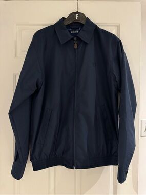 New Chaps Navy Blue Zip-up Jacket